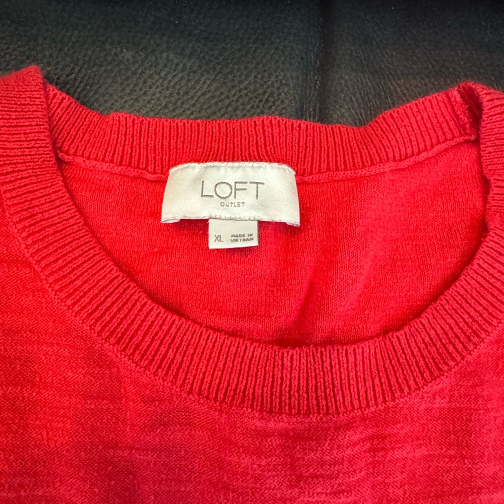 LOFT Scarlet Knit Top